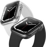 UNIQ Glase Apple Watch Series 7 41mm case. Dual Pack clear-smoke/clear-smoke
