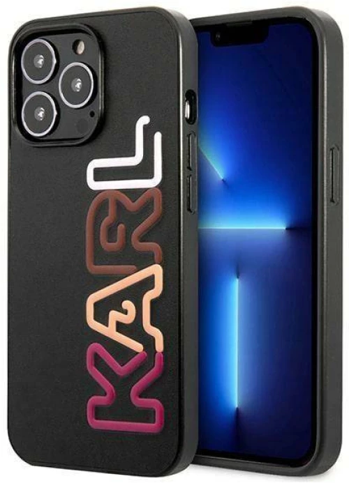 Original Case IPHONE 13 PRO Karl Lagerfeld Hardcase Multipink Brand black