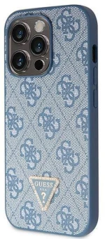 Original Case IPHONE 14 PRO MAX Guess Hardcase Crossbody 4G Metal Logo (GUHCP14XP4TDSCPB) blue