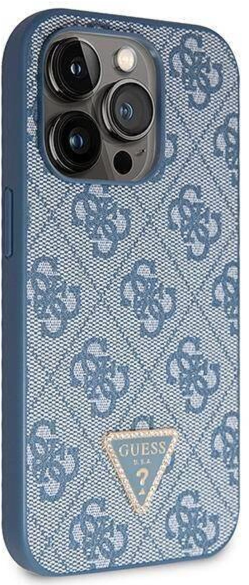 Original Case IPHONE 14 PRO MAX Guess Hardcase Crossbody 4G Metal Logo (GUHCP14XP4TDSCPB) blue