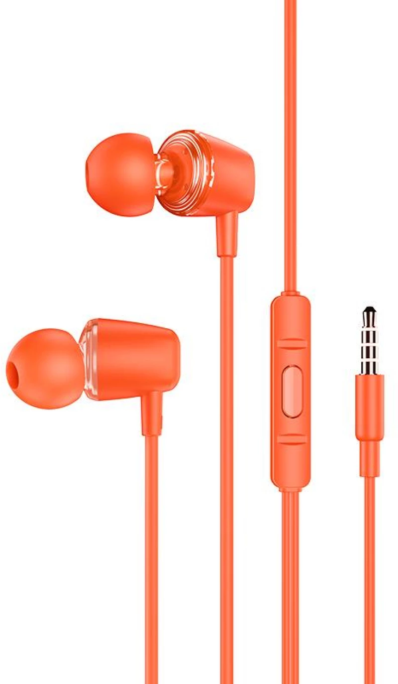 HOCO M107 DISCOVERER ΑΚΟΥΣΤΙΚΑ HANDSFREE, ΠΟΡΤΟΚΑΛΙ