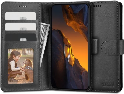 (Poco F5 / Redmi Note 12 Turbo) Tech-Protect Book Cover Wallet Μαύρο