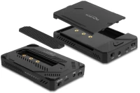 DELOCK θήκη για M.2 & 2.5" SATA SSD/HDD 42020, USB-C, λειτουργία κλώνου