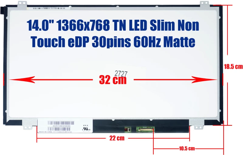 Οθόνη Laptop Fujitsu Lifebook E544 screen monitor  (Κωδ. 2727)