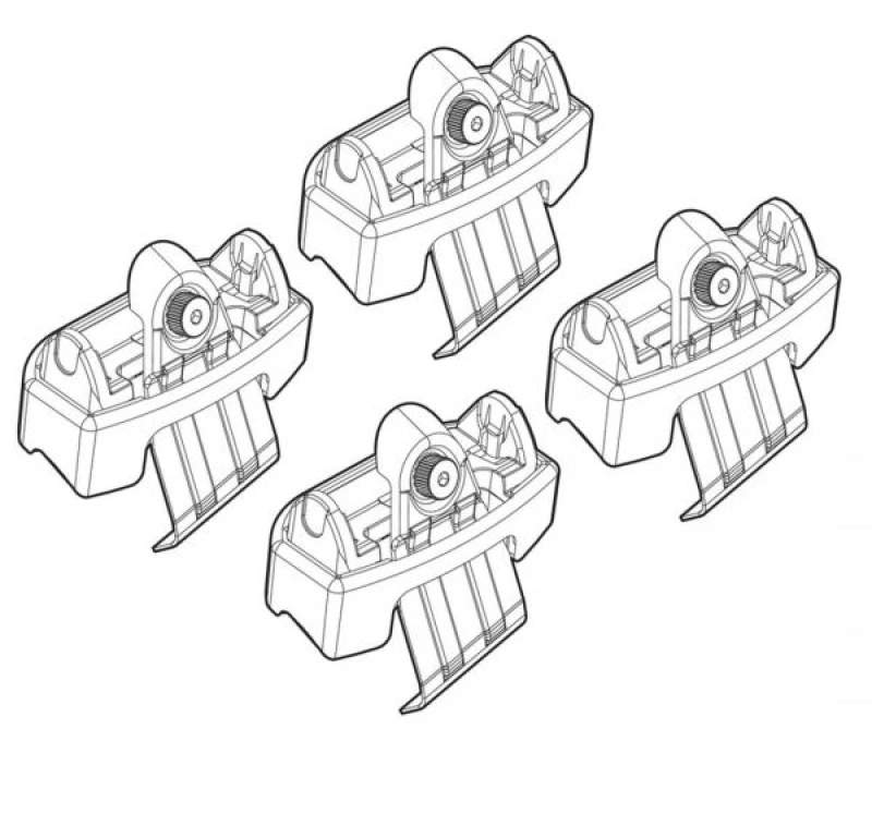 FIAT FREEMONT 05/11+ KIT ΑΚΡΑ (ΠΟΔΙΑ) ΓΙΑ ΜΠΑΡΕΣ NORDRIVE N21162