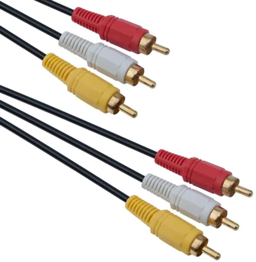 Καλώδιο DeTech 3xRCA Μ/Μ, High Quality, 1.5m - 18042