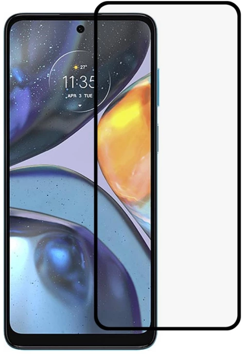 Αντιχαρακτικό τζάμι προστασίας για Motorola  G22 - Full Cover OEM
