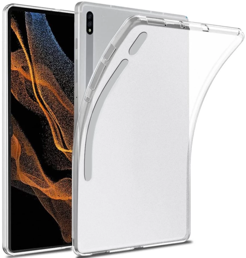 Θήκη Σιλικόνης Silicone Back Case Με Θέση Pen Για Tab S8 Ultra 14.6'' - Διάφανο OEM