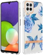 Θήκη Σιλικόνης Με Plexiglass Για Samsung Galaxy A22 4G - Orchid Peony OEM