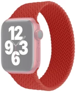 Braided Silicone Monoloop για Apple Watch 42/44/45mm Large- Red