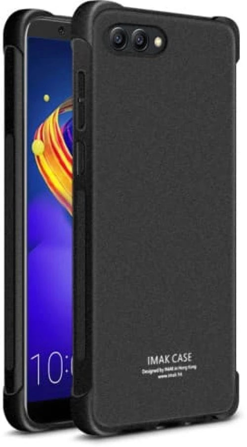 IMAK Sandy Feel Shockproof TPU Θήκη Μatte Black για Huawei Honor V10 (Συμπεριλαμβάνεται μεμβράνη προστασίας για την οθόνη)