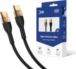 3mk® HyperSilicone USB 2.0 Cable USB-C male - USB-C male Μαύρο 2m (3MK4023)
