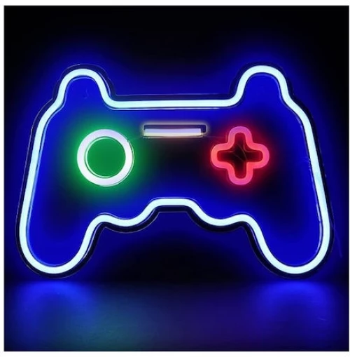 Forever® Light Διακοσμητικό Φωτιστικό Plexi Led Gamepad multicolor USB & Battery