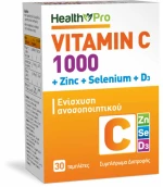 Vitamin C 1000 +Zn +Se +D3 30 tablets - Health Pro
