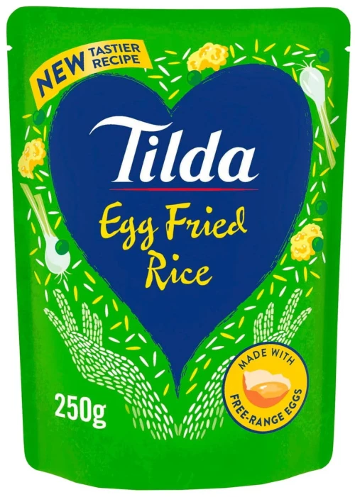 Ρύζι Μπασμάτι Ατμού Tilda Egg Fried Steamed Basmati Rice Gluten Free 250g