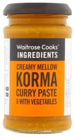 Σάλτσα Κόρμα Κάρυ Waitrose Korma Curry Paste with Vegetables 200g