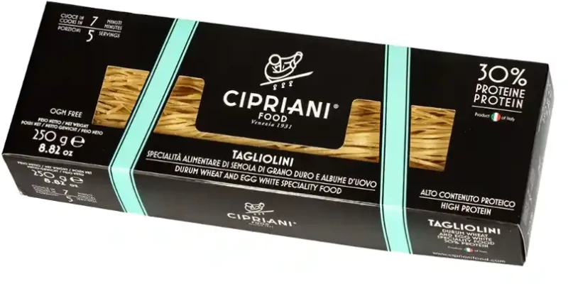 Πάστα Ζυμαρικών Vegetarian με Πρωτεΐνη Cipriani Tagliolini Proteine 250g