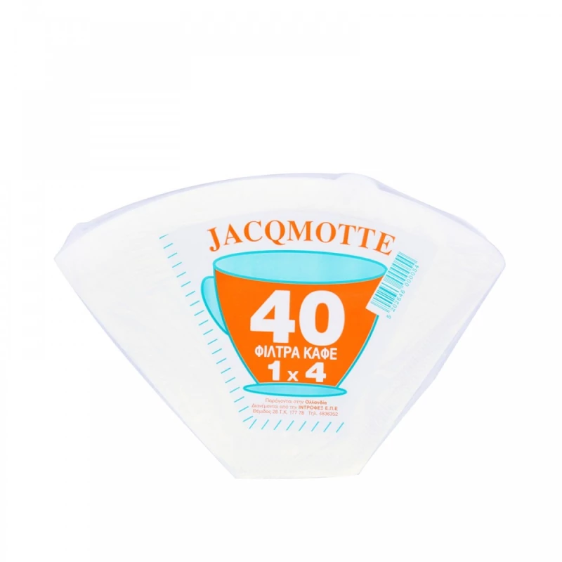 Φίλτρα Καφέ Λευκά No1x4 Jacqmotte Coffee filters 40pcs