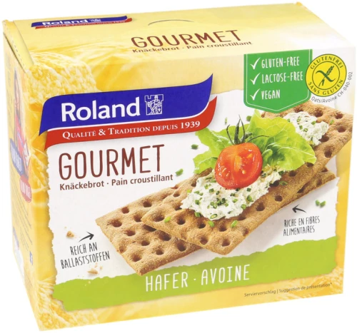 Φρυγανιές Βρώμης Χωρίς Γλουτένη και Λακτόζη Roland Gourmet Gluten-Free Lactose-Free Vegan 230g