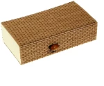 Κουτί Αποθήκευσης Μπαμπού Καφέ 15x8x4cm