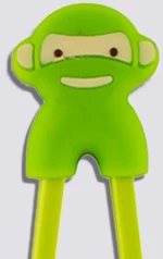 Παιδικά Τσόπστικς Με Βοηθό Tokyo Design Studio Children Chopsticks Green Monkey Helper 18cm