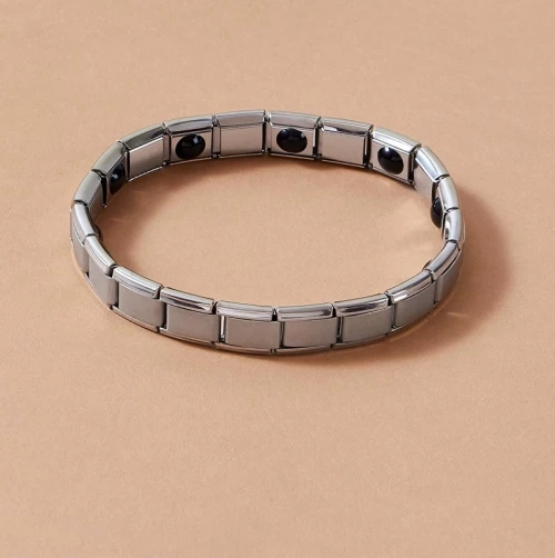 Ανδρικό silver ατσάλινο μπρασελέ