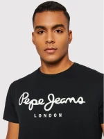 Pepe Jeans Ανδρικό T-shirt Original Stretch PM508210-999 Μαύρο