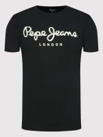 Pepe Jeans Ανδρικό T-shirt Original Stretch PM508210-999 Μαύρο