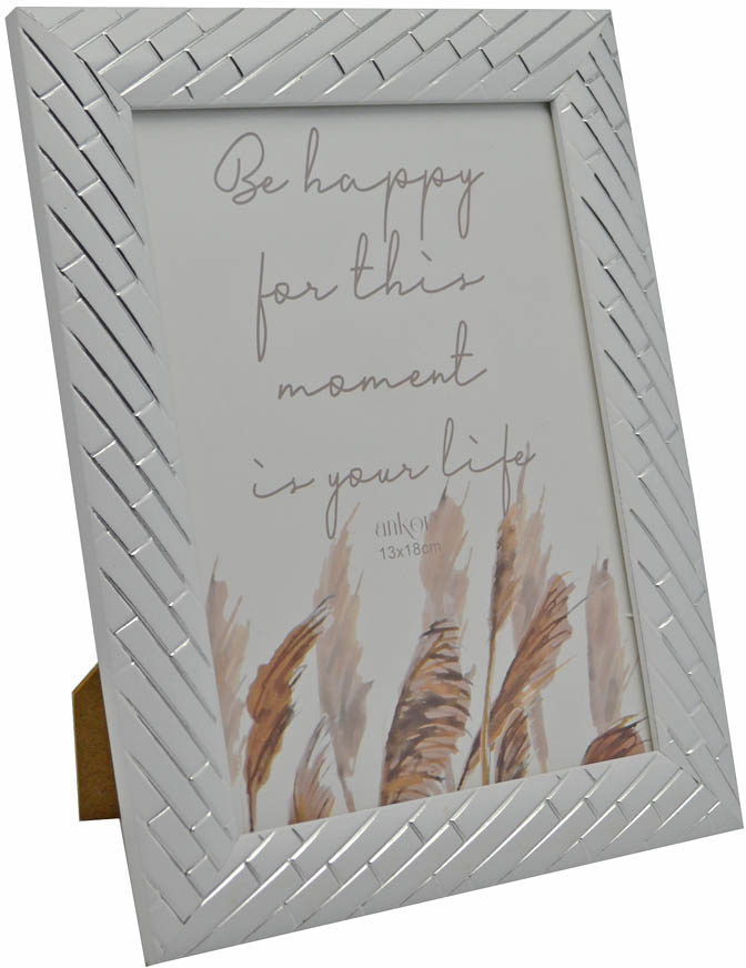 ΚΟΡΝΙΖΑ ΠΛΑΣΤΙΚΗ 15x20εκ. ΓΚΡΙ ΑΣΗΜΙ ANKOR - Ankor 178997-6