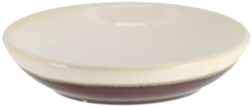 Σαπουνοθήκη κεραμικό 2χρωμη καφέ