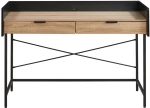 LIBERTA HOMI ΓΡΑΦΕΙΟ 2ΣΥΡΤΑΡΙΑ ΦΥΣΙΚΟ ΜΑΥΡΟ 123x60xH86cm