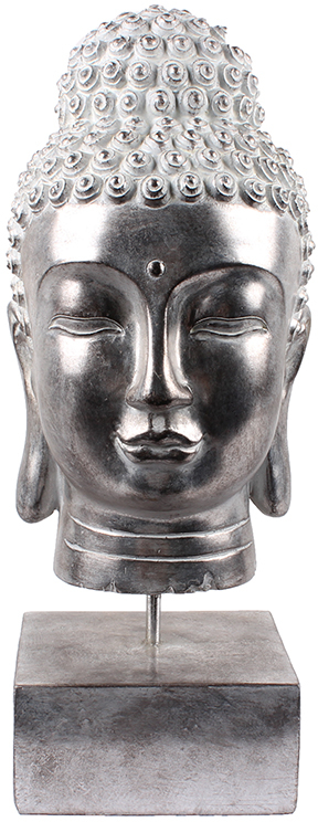 BUDAI DECO ΒΟΥΔΑΣ POLYRESIN ΑΣΗΜΙ 17,5x19xH41,5cmINTHEBOX