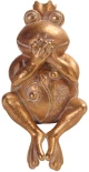 GRENOUILLE 3 DECO ΒΑΤΡΑΧΟΣ POLYRESIN ΧΡΥΣΟ 11,2x10xH22,6cmINTHEBOX
