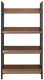 Βιβλιοθήκη Connect Καρυδιά 73x136x35cm