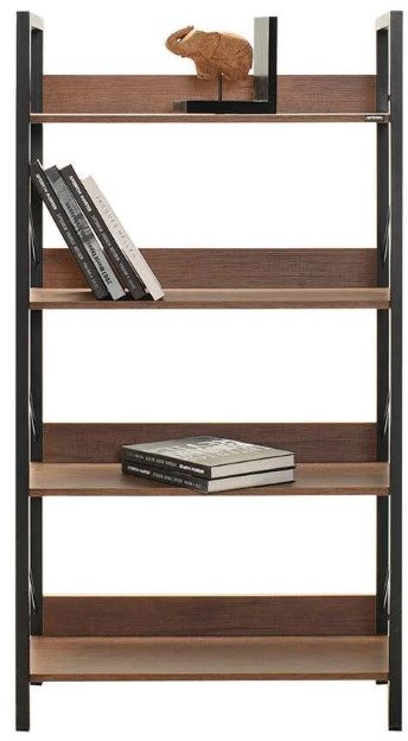 Βιβλιοθήκη Connect Καρυδιά 73x136x35cm