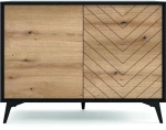 Μπουφές Diamond Ανθρακί+Evoke 104x77x39cm