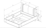 Κρεβάτι διπλό Deco με αποθηκευτικό χώρο για στρώμα 160x200cm