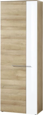 Ντουλάπα εισόδου Duett 70x200x38cm Φυσικό Rivviera+Λευκό