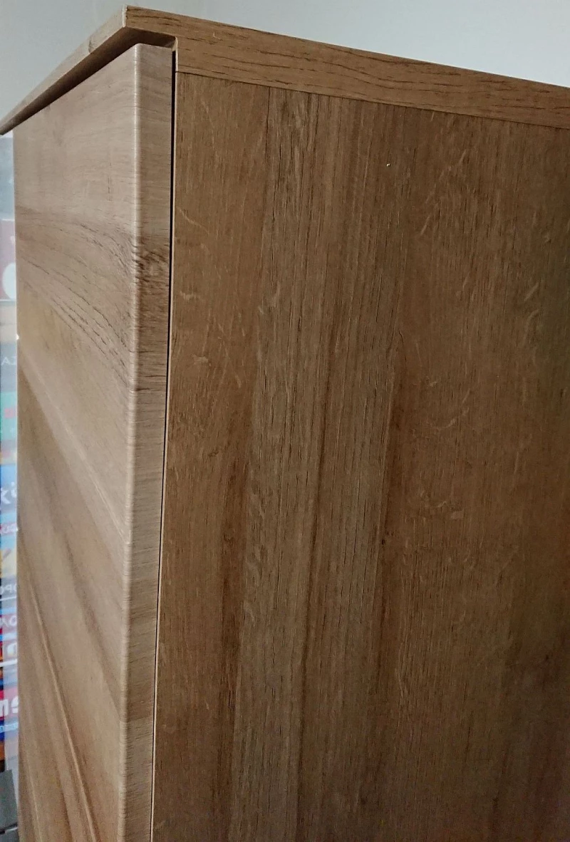Ντουλάπα εισόδου Duett 70x200x38cm Φυσικό Rivviera+Λευκό