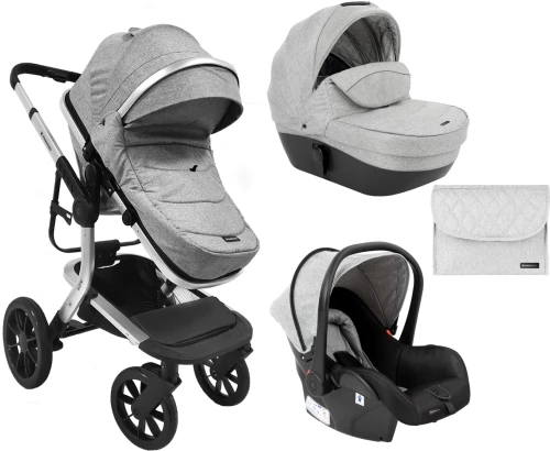 Kikka Boo Καρότσι 3in1 Irene Grey 2023 31001010223
