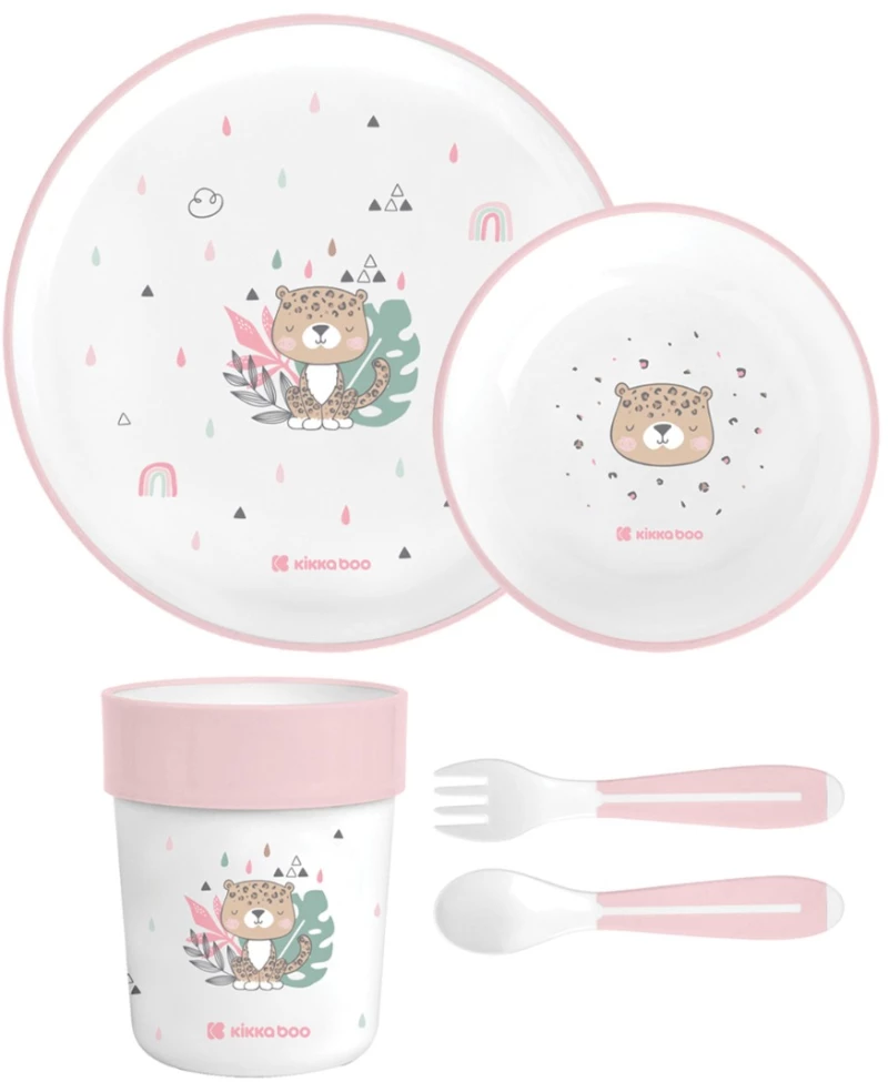 Kikka Boo Σετ Φαγητού Savanna Pink 31302040137