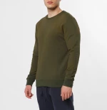 The Project Garments Acid Dye Organic Cotton Crew Neck Sweatshirt Khaki