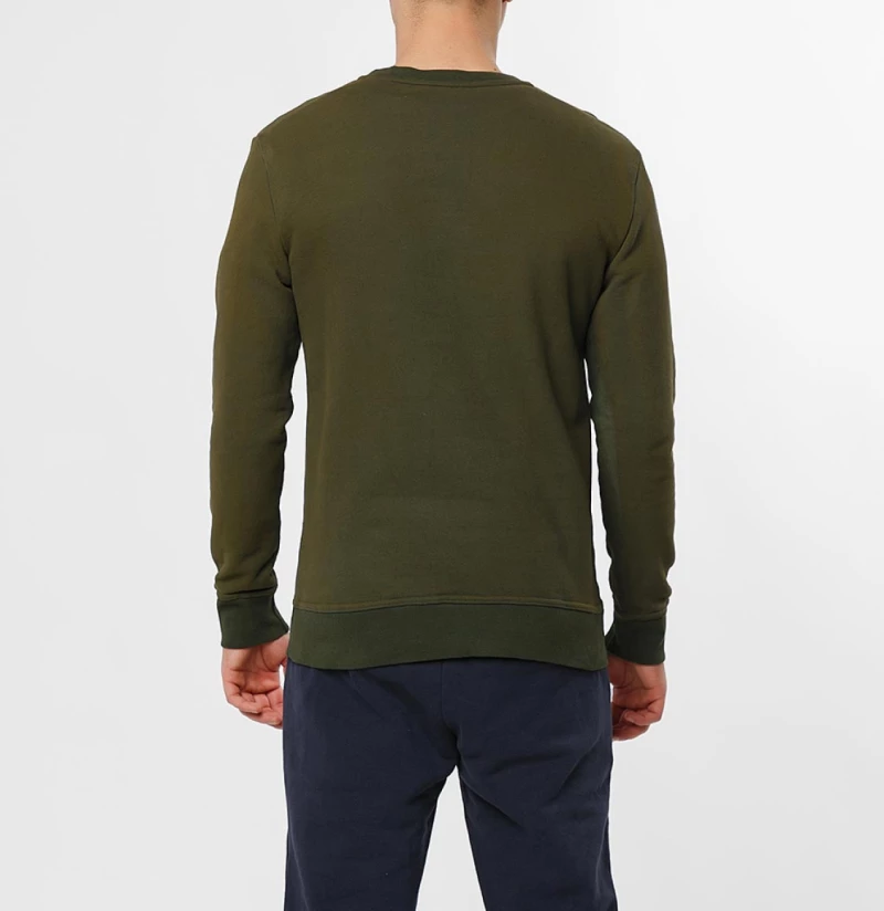 The Project Garments Acid Dye Organic Cotton Crew Neck Sweatshirt Khaki
