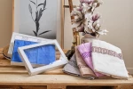 Πετσέτες Set Ζακάρ- Μπορντούρα Greek - Blue, 40x60cm, 58x105cm