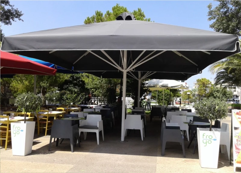 Cabana Umbrella 5x5m without flap - Αλουμίνιο - 500x500x250 cm
