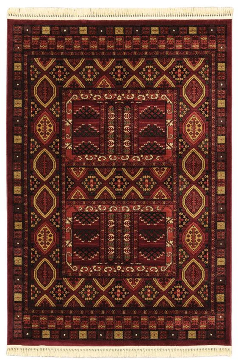 ΧΑΛΙ PERSIA 2273 BURGUNDY ΜΕ ΚΡΟΣΣΙ - 133X190  NewPlan