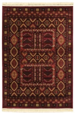ΧΑΛΙ PERSIA 2273 BURGUNDY ΜΕ ΚΡΟΣΣΙ - 133X190  NewPlan