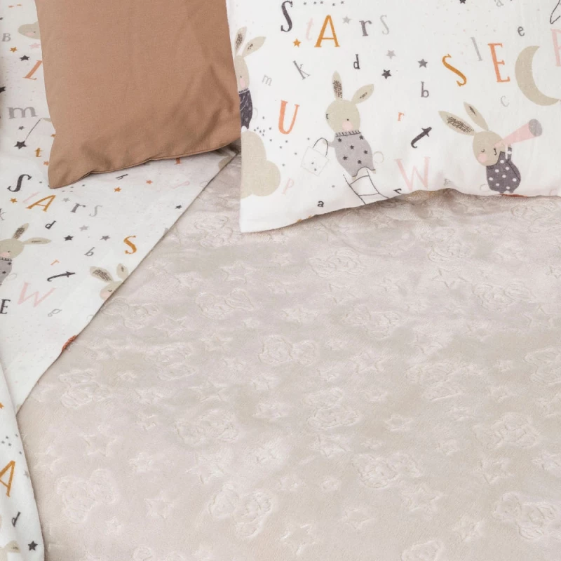 Κουβέρτα Κούνιας Teddy Bear Borea Home Textiles - Γαλάζιο