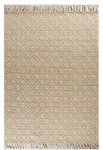 Tzikas Carpets 55156-ΛΕΥΚΟ- ΚΡΕΜ Χαλί NOMAD 080X150