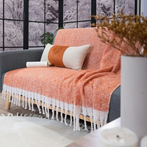 Ριχτάρι-Κουβέρτα Καναπέ Mohair 05 Teoran 130 x 150cm